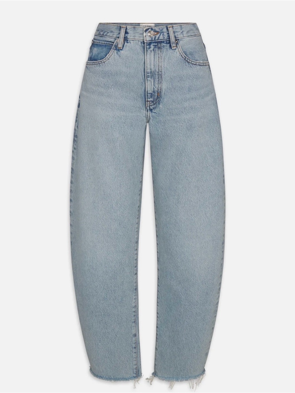 Frame Denim Bubble Crop Barrel Jeans Outlaw 28